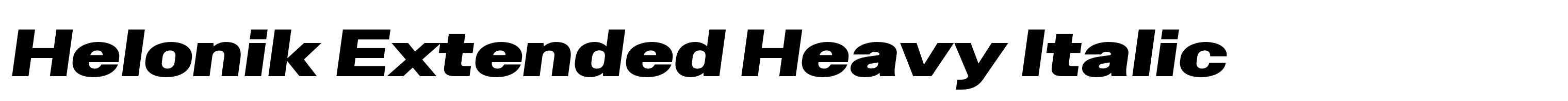 Helonik Extended Heavy Italic