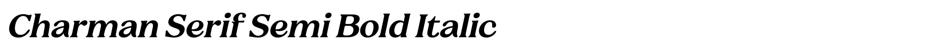 Charman Serif Semi Bold Italic