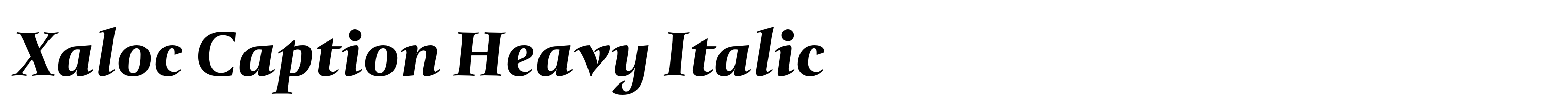 Xaloc Caption Heavy Italic