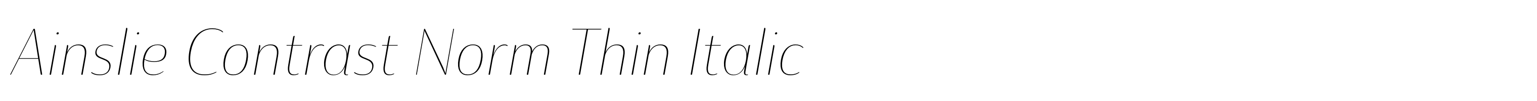 Ainslie Contrast Norm Thin Italic