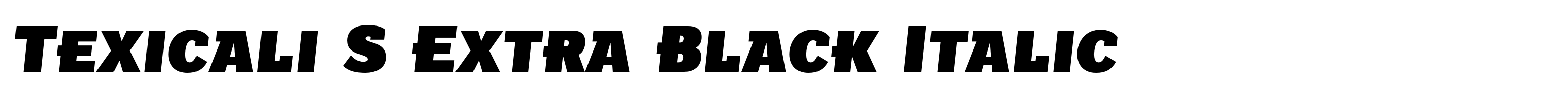 Texicali S Extra Black Italic
