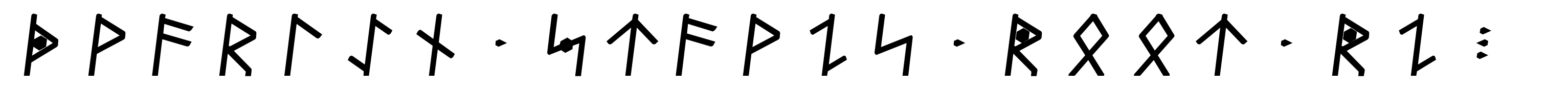 Dvarlin Staves Root Regular Italic