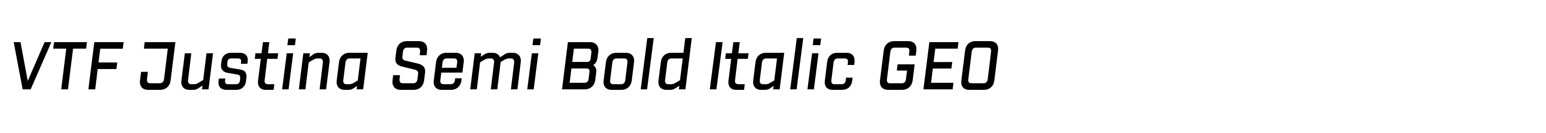 VTF Justina Semi Bold Italic GEO