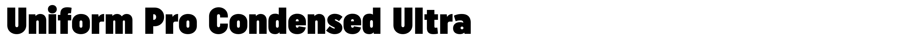 Uniform Pro Condensed Ultra