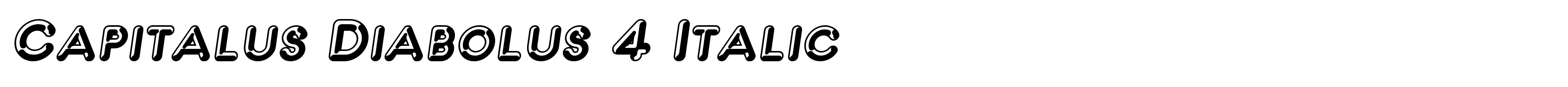 Capitalus Diabolus 4 Italic
