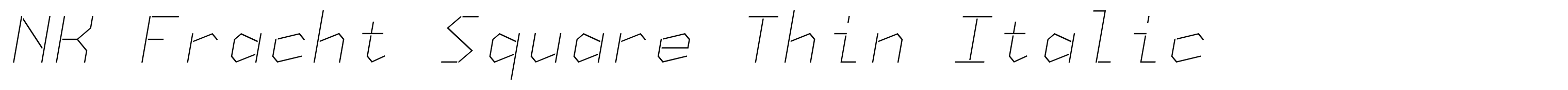 NK Fracht Square Thin Italic