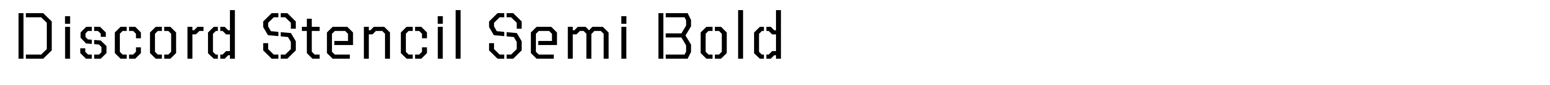 Discord Stencil Semi Bold