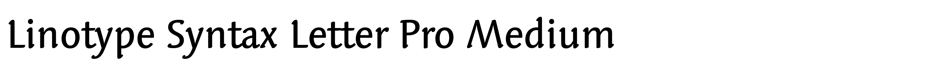 Linotype Syntax Letter Pro Medium