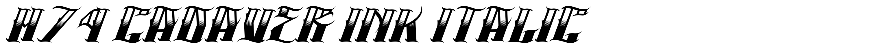 H74 Cadaver Ink Italic