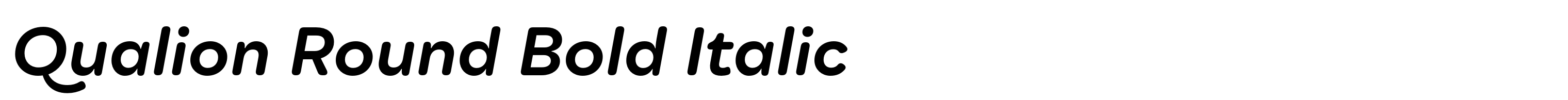 Qualion Round Bold Italic