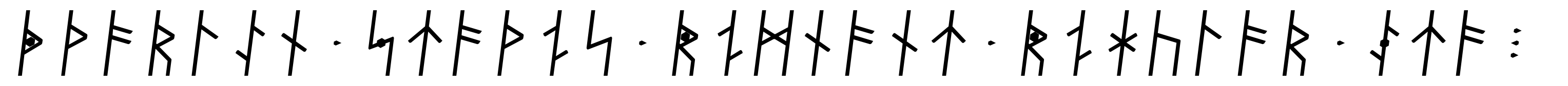 Dvarlin Staves Remnant Regular Italic