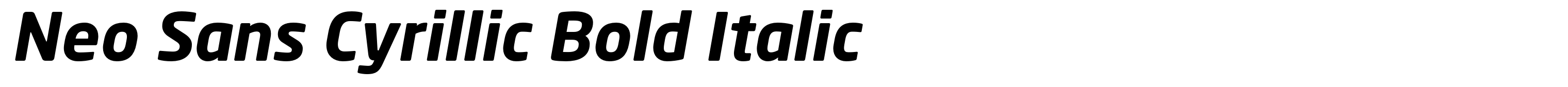 Neo Sans Cyrillic Bold Italic