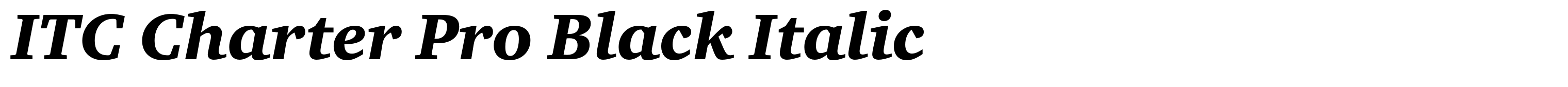 ITC Charter Pro Black Italic