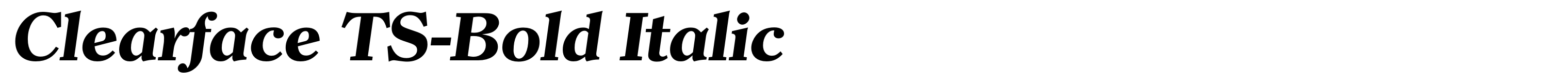 Clearface TS-Bold Italic