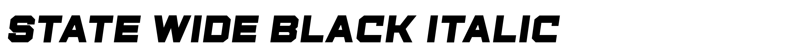 State Wide Black Italic