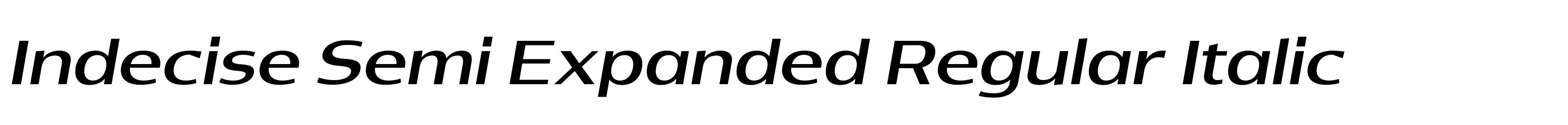 Indecise Semi Expanded Regular Italic