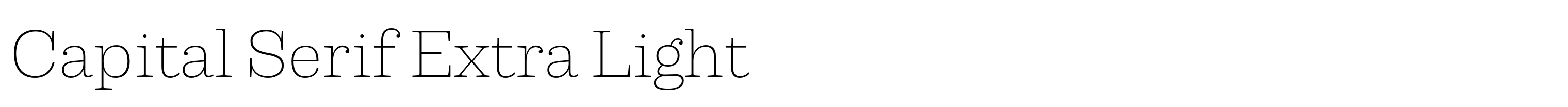 Capital Serif Extra Light