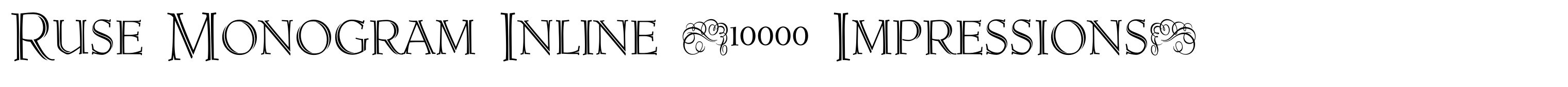 Ruse Monogram Inline (10000 Impressions)