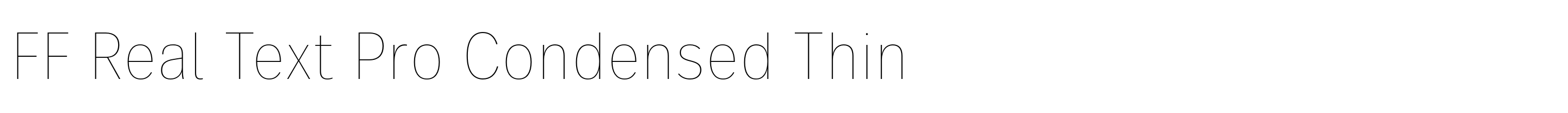 FF Real Text Pro Condensed Thin