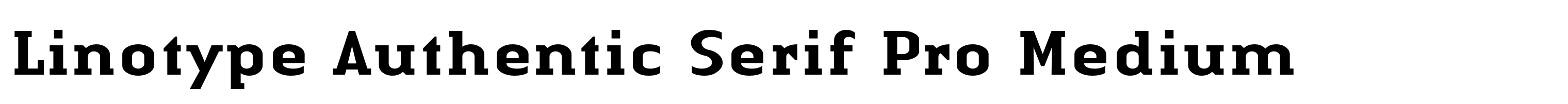 Linotype Authentic Serif Pro Medium