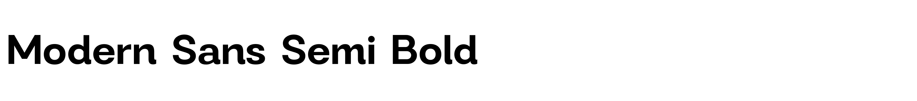 Modern Sans Semi Bold