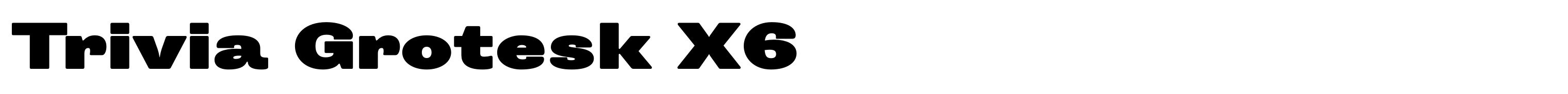 Trivia Grotesk X6