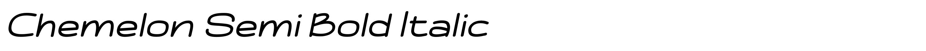 Chemelon Semi Bold Italic