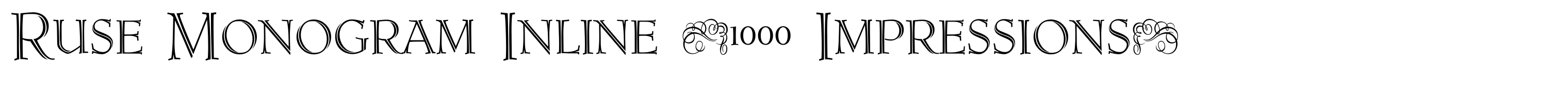 Ruse Monogram Inline (1000 Impressions)