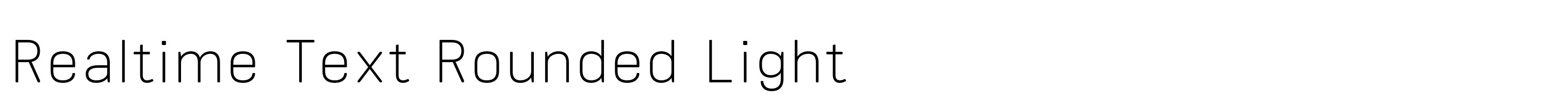 Realtime Text Rounded Light
