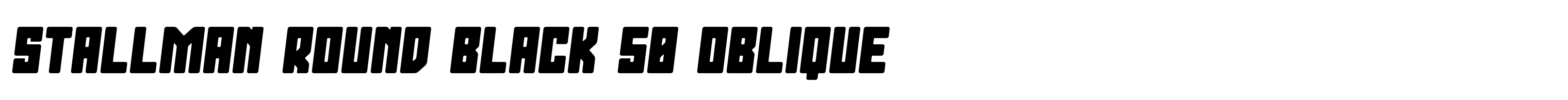 Stallman Round Black 50 Oblique