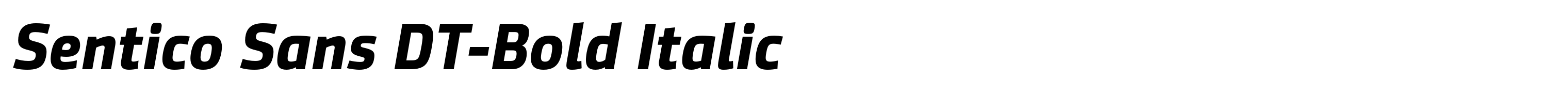 Sentico Sans DT-Bold Italic
