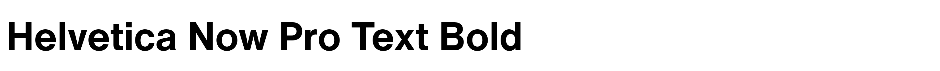 Helvetica Now Pro Text Bold