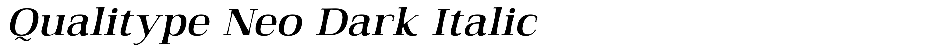 Qualitype Neo Dark Italic