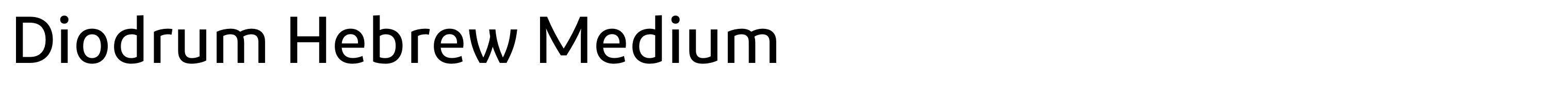 Diodrum Hebrew Medium
