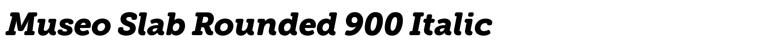 Museo Slab Rounded 900 Italic