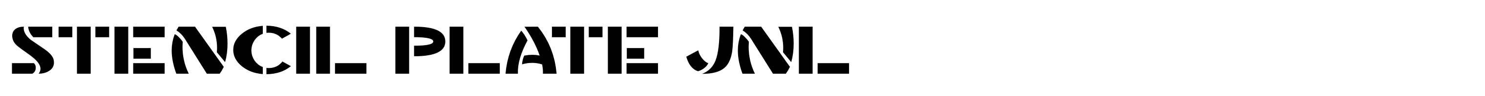 Stencil Plate JNL