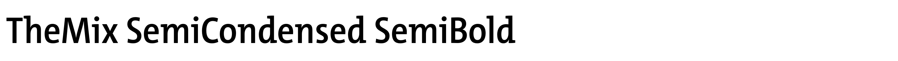 TheMix SemiCondensed SemiBold
