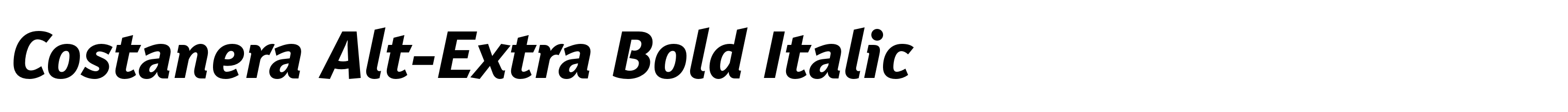 Costanera Alt-Extra Bold Italic
