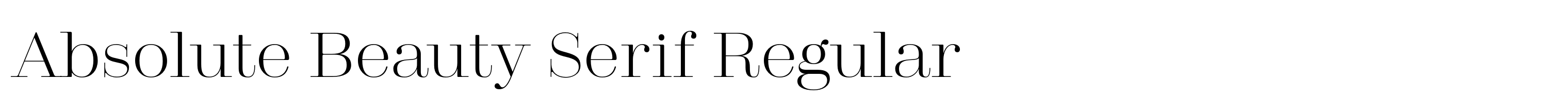 Absolute Beauty Serif Regular