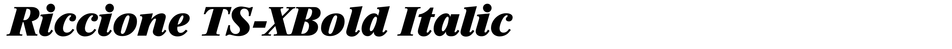 Riccione TS-XBold Italic