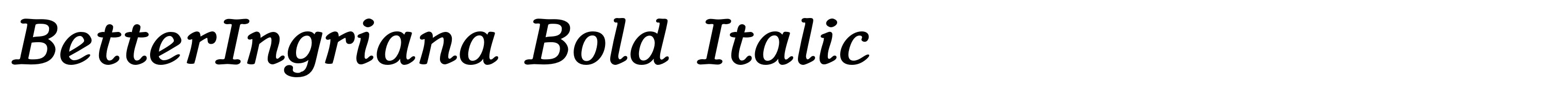 BetterIngriana Bold Italic