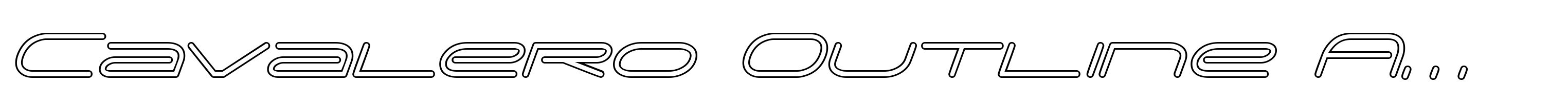 Cavalero Outline AOE Italic