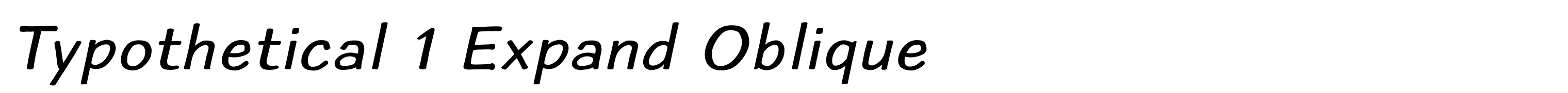 Typothetical 1 Expand Oblique
