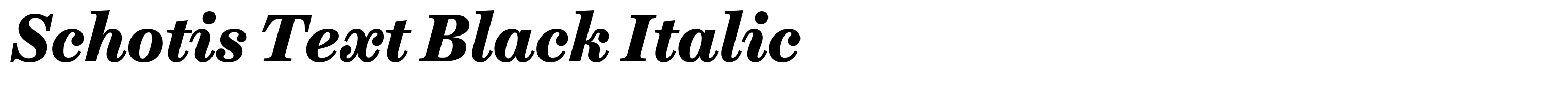 Schotis Text Black Italic