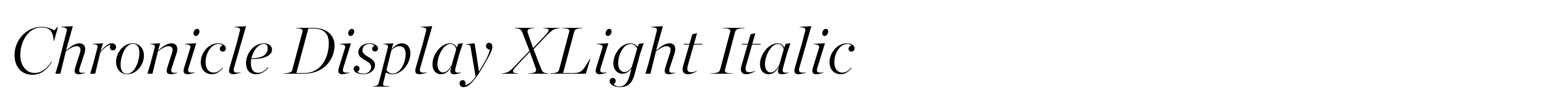 Chronicle Display XLight Italic