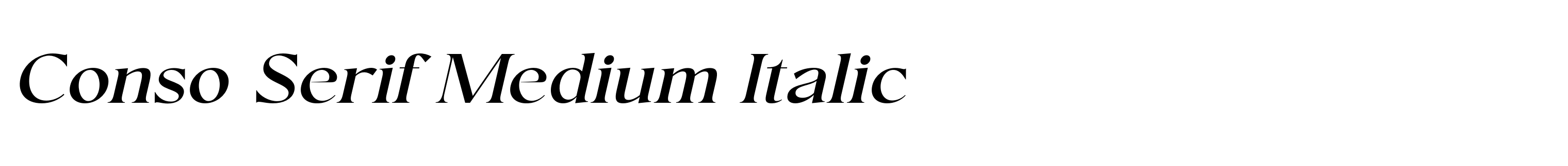 Conso Serif Medium Italic