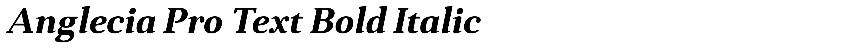 Anglecia Pro Text Bold Italic