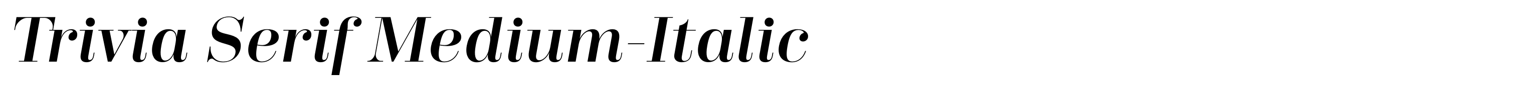Trivia Serif Medium-Italic