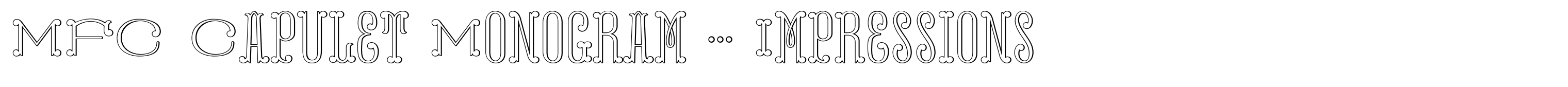 MFC Capulet Monogram 250 Impressions