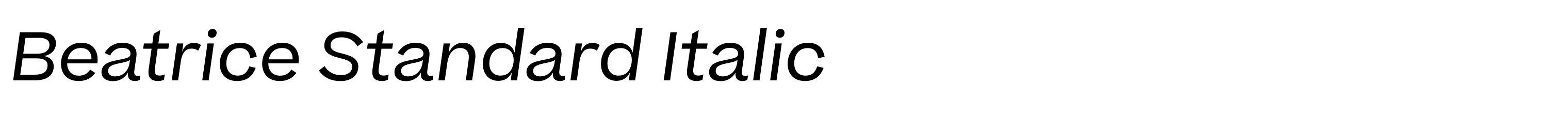 Beatrice Standard Italic